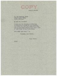 ["The text includes a letter from Elmer Thomas to Guy Jennison, Chief of the Ottawa Indian Tribe, expressing gratitude for sending resolutions adopted by the Council regarding the need for an Indian hospital in Ottawa County, Oklahoma. The resolution outlines the tribe's belief in the necessity of a hospital in the area and urges the Oklahoma Delegation in Congress to support legislation for its construction. The resolution is passed and copies are to be sent to relevant members of Congress."]