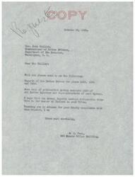 ["The writer is requesting reports from the Indian Bureau for the years 1933, 1934, and 1935, as well as a publication listing all Indian Agencies and Superintendents. They are specifically interested in information about the number of Indians in each tribe."]