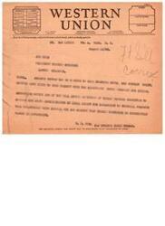 ["The text outlines the different classes of service offered by the Western Union Telegraph Company, such as telegrams, night letters, day letters, and ship radiograms. It also includes terms and conditions for sending messages, including liability limits, delivery options, and rates for each type of service. The text emphasizes the importance of checking the class of service desired to avoid being charged the full rate."]