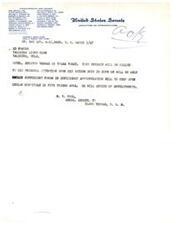 ["The text includes a list of members of the United States Senate Committee on Appropriations, a telegram related to retaining funds for Indian hospitals in Oklahoma, and terms and conditions for sending messages through a telecommunication company."]