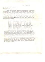 ["Joe Simon, on behalf of the Pottawatomie Indian tribe of Mayetta, Kansas, is filing claims for treaties made between the tribe and the United States government. He alleges that deceptive methods were used to obtain a majority vote to commutate perpetual annuities, resulting in a loss of approximately twenty four thousand dollars per annum. The commutation was sponsored by F.C. Campbell, who was far removed from the affected tribe."]