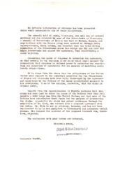 ["The text discusses various meetings and negotiations with the Potawatomi's of Kansas and Wisconsin, regarding agreements and claims. It emphasizes that there is no evidence to support the claims made by the Indians, and that the obligations of the United States have been fulfilled. The text also mentions the rejection of a proposed agreement with the tribe by Kirk, who is not qualified to investigate and prosecute tribal claims."]