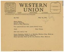 ["The text provides information about the different classes of service offered by Western Union for sending telegrams, including full-rate, night letter, day letter, and deferred services. It also outlines the terms and conditions for sending messages, including liability limits, delivery options, and payment requirements. Additionally, the text includes information about specific services such as ship radiograms and cable night letters."]