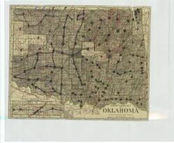 ["This is a road map produced by the Clason Map Company in Chicago, featuring shaded or marked cities and counties for easy identification.  Dimensions: Not specified."]