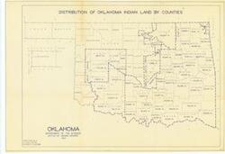 ["Create a concise and logical summary using the title Land map by the Department of the Interior, Office of Indian Affairs and the text in the summary: This map is the third in a series of three. Dimensions: 18 1/4 x 26 1/4."]