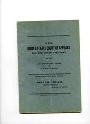 ["This text is a brief for the appellee in a replevin case involving personal property. The case was tried in the Mayor's Court of Pauls Valley, Indian Territory, and the appellant, Wettermark, sought to appeal to the United States Court but failed to do so within the required time and with the necessary documentation. The Court dismissed the appeal due to procedural errors. The appellee argues that the privilege of appeal is not an inherent right and that the appellant had already had their day in court."]