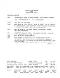 ["The projected schedule for Ambassador Jones on Tuesday, April 2 includes various interviews and meetings with officials from Mexico. There is also a dinner planned in honor of U/S Alex/Judy Watson at the residence of U/S Carlos Camacho. Additionally, there is a discussion about the U.S.-Mexico Border Mapping Project and funding issues related to it."]