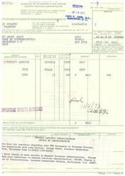 ["The document is a schedule of withdrawals and credits from the General Services Administration dated March 14, 1973. It includes details of payments made by James R. Jones, M.C. and information on intercity services. It also provides instructions for remittance payable to the General Services Administration."]