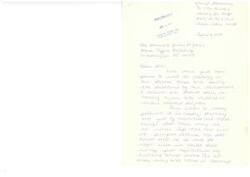 ["Cheryl Stansberry writes a letter to Representative James R. Jones expressing her concerns about environmental issues, particularly pollution of water and air. She suggests implementing cleanup projects, enforcing laws against dumping, and creating more parks and recreation areas to preserve natural beauty. She believes that individuals and industries need to take responsibility for protecting the environment."]