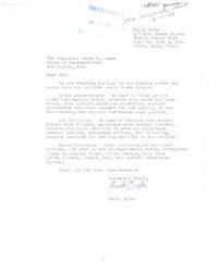 ["The document is addressed to the Honorable James R. Jones and discusses the importance of urban conservation, air pollution control, and water pollution prevention. It urges for actions such as cleaning up residential areas, promoting parks and open spaces, requiring filters on smokestacks, and using biodegradable soaps to protect the environment. It asks for the representative's consideration on these issues."]