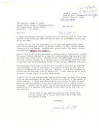 ["The document is from James E. Smith to James R. Jones, a member of the United States House of Representatives, expressing frustration with government spending and the lack of accountability. Smith suggests cutting wasteful spending, eliminating foreign aid, enforcing gas rationing, and providing better support for American citizens, particularly the elderly and those in need of healthcare. He calls for a more fair and equitable system that benefits the American people without hidden agendas."]