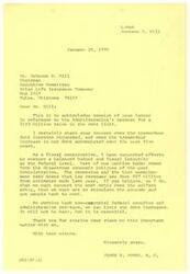 ["James R. Jones, a member of the House of Representatives, acknowledges receipt of a letter from Johnson D. Hill, Chairman of the Executive Committee of Atlas Life Insurance Company, regarding the Administration's request for a $103 billion raise in the debt limit. Jones expresses concern over the debt increase and supports efforts to restore a balanced budget and fiscal integrity at the federal level. He believes that cutting back on non-essential federal spending and stimulating the economy to get people back to work is essential. Hill suggests that the debt limit could be saved by ending the Vietnam War and transferring the administration of certain departments to the states."]