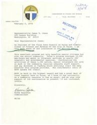 ["Letter from the Tulsa City Commissioner of Finance and Revenue, Ms. Norma Eagleton, to Congressman James R. Jones regarding a proposed budget cut for the Retired Senior Volunteer Program"]