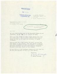 ["Letter from Tulsa, OK, resident and constituent of Congressman James R. Jones, C. Harley Clabaugh, to Congressman James R. Jones regarding a proposed budget cut for the Retired Senior Volunteer Program"]