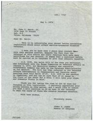 ["Mr. John C. Smith, Jr. wrote a letter to Representative  James R. Jones expressing his concern about legislation affecting service-connected disabled veterans. He mentioned bills H.R. 1039, 2070, 2476, and 6514 that would address the issue of prohibiting concurrent receipt of military retired pay and VA disability compensation. Representative  Jones acknowledged Mr. Smith's concerns and assured him that he would consider his views when the bills come to a vote."]