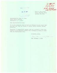 ["The document is a request to Representative James R. Jones to support the Veterans Benefits Bill increase by voting to override the Presidential veto. The sender emphasizes the importance of showing care and support for veterans who are trying to improve their lives through education."]