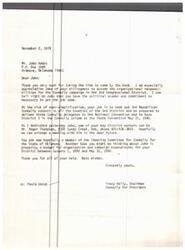 ["The letter is thanking John Hobbs for taking on the organizational responsibilities for the Connally campaign in the 3rd Congressional District. He is tasked with seeking out Republican support for Connally in the district, delivering three delegates to the National Convention, and ensuring the district is in Connally's column at the State Convention. John is also encouraged to work with another key district worker, prepare a budget for campaign expenditures, and is now considered a member of the Steering Committee for Connally in Oklahoma."]
