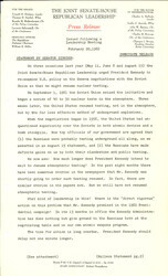 ["The official statement and press conference covers topics including nuclear test ban treaty negotiations with the Soviet Union, John Glenn's Friendship 7 Mercury capsule flight, and legislation creating the Department of Housing and Urban Development"]