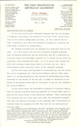 ["The official statement and press conference covers topics including tax legislation and unemployment"]