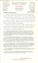 ["The official statement and press conference covers topics including the Billie Sol Estes scandal, the feed grain program, congressional investigations, the literacy-test bill, and Medicare legislation"]