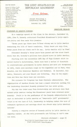 ["The official statement and press conference covers topics including Latin America policy, foreign aid, economic development aid to India, wheat sales to the Soviet Union, the Latta Amendment"]