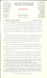 ["The official statement and press conference covers topics including the War on Poverty, a proposed minimum wage increase, and state legislative reapportionment"]