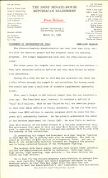 ["The official statement and press conference covers topics including federal spending, the Vietnam War, inflation, Defense spending"]
