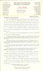 ["The official statement and press conference covers topics including nuclear readiness, federal spending, the War on Poverty, foreign aid, the Bobby Baker case, and the Cuba trade embargo."]