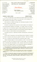 ["The official statement and press conference covers topics including the Vietnam War and federal election legislation"]