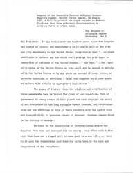 ["Senator Dirksen Advocates For S. 2750 To Eliminate Racial Discrimination In Voting, Highlighting Evidence And Constitutional Authority To Protect Equal Voting Rights."]