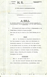 ["Draft Of The Fair Housing Act Of 1966 Stating What Sections Deal With Different Aspects Of The Bill."]