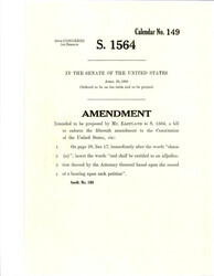 ["Additional Amendment To S. 1564 Proposed By Sen. Eastland To Change The Language Of Line 17 On Page 28."]