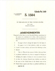 ["Amendment Proposed To The Mansfield - Dirksen Substitute Version Of S. 1564"]