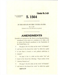 ["Amendment Proposed To The Mansfield - Dirksen Substitute Version Of S. 1564"]