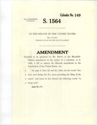 ["Amendment Proposed To The Mansfield - Dirksen Substitute Version Of S. 1564"]