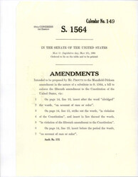 ["Amendment Proposed To The Mansfield - Dirksen Substitute Version Of S. 1564"]
