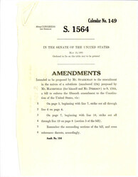 ["Amendment Proposed To The Mansfield - Dirksen Substitute Version Of S. 1564"]