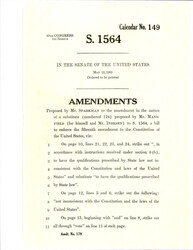 ["Amendment Proposed To The Mansfield - Dirksen Substitute Version Of S. 1564"]