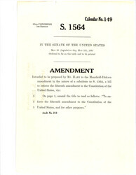 ["Bill Proposed To The Mansfield - Dirksen Amendment In The Nature Of A Substitution Regarding S. 1565"]