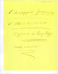 ["Limited Notes From Dirksen's Office With Senator Jarvis' Name As Well As \"test V Devices\", Possibly Referencing Literacy Tests."]