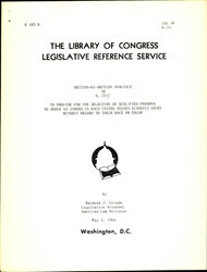 ["Analysis Of S. 2845 Which Provides For The Selection Of Qualified Persons To Serve As Jurors In Each United States District Without Regard To Their Race Or Color."]