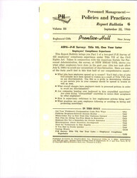 ["Survey Conducted One Year After The Civil Rights Act Passed And How It Affected Workers' Pay And Women In The Workforce."]