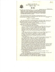 ["The Civil Rights Act Of 1964, Designed To Prohibit Discrimination On The Basis Of Race And End Segregation Nationwide."]