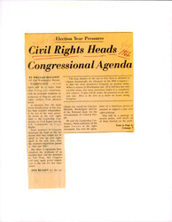 ["Chicago Sun Times Article Written By William Mcgaffin Informing The Public That Regardless Of The War In Vietnam, President Johnson Was Going To Continue Recommending Legislation To End Discrimination Within Federal And State Juries."]
