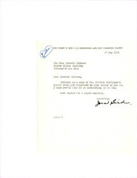 ["Letter To Dirksen From Joen Bird Enclosed With Justice Whittaker's Address To The University Of Kansas"]