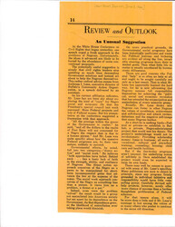 ["The Article Talks About The White House Conference Of Civil Rights And The Unusual Suggestion By Ambrose I. Lane To \"cure\" The Problems That Faced The African American Community."]