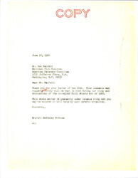 ["Letter From Dirksen To The American Veterans Committee Regarding The Civil Rights Act Of 1966 And The Committees Suggestion."]