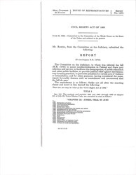 ["The Civil Rights Act Of 1966, Which Assured Nondiscrimination In Juries, Public Schools, Provide Judicial Relief In Housing Practices, And Prescribe Penalties Against Violence."]
