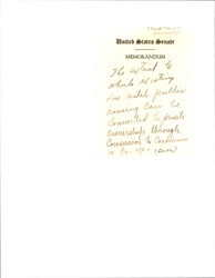 ["Note From Dirksen's Office About \"the Extent To Which Existing Law\"."]