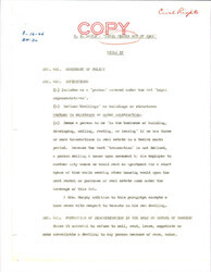["Civil Rights Act Of 1966, Title Iv Which Was Replaced With A Housing Title That Was Constitutional. The Document Breaks Down Each Sections And Summarizes It."]